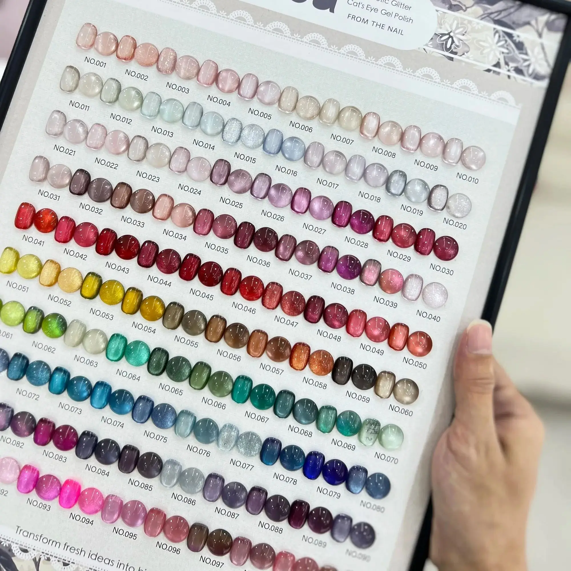 YUUJA 100 Colors Cat Eye Nail Gel Set 2025 Nail salon Hotsale Fashion Color Nail art kit Non-toxic Uv TPO Free Magnetic gel