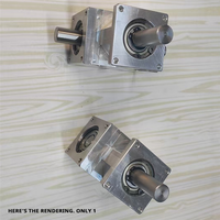 J1UL1N Robust 1:1 Small Angle Bevel Gear Assembly Featuring 12MM Same Direction Dual Output For High-Precision Machinery