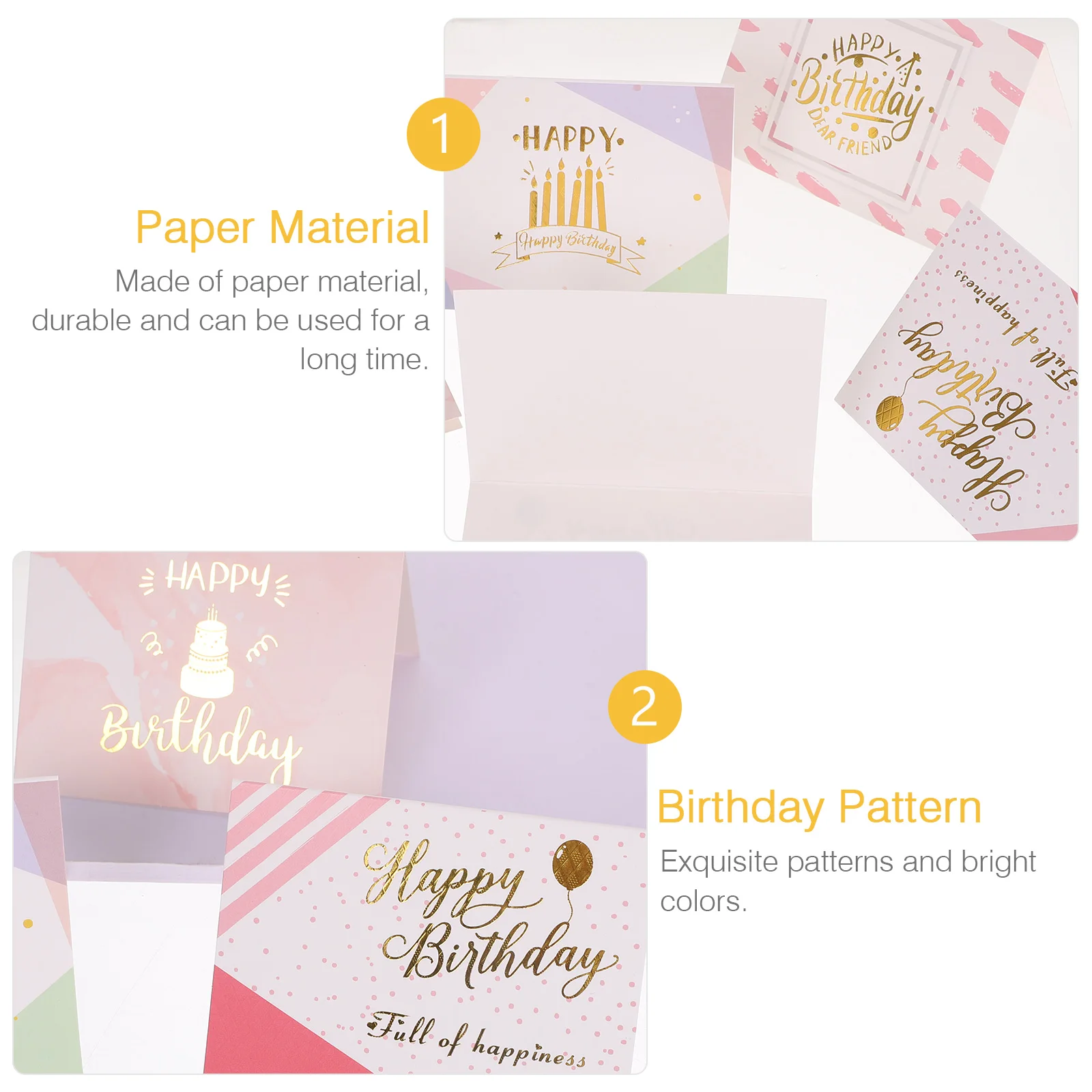 

40 Pcs Birthday Card Happy Greeting Assortment Women Party Grace Small