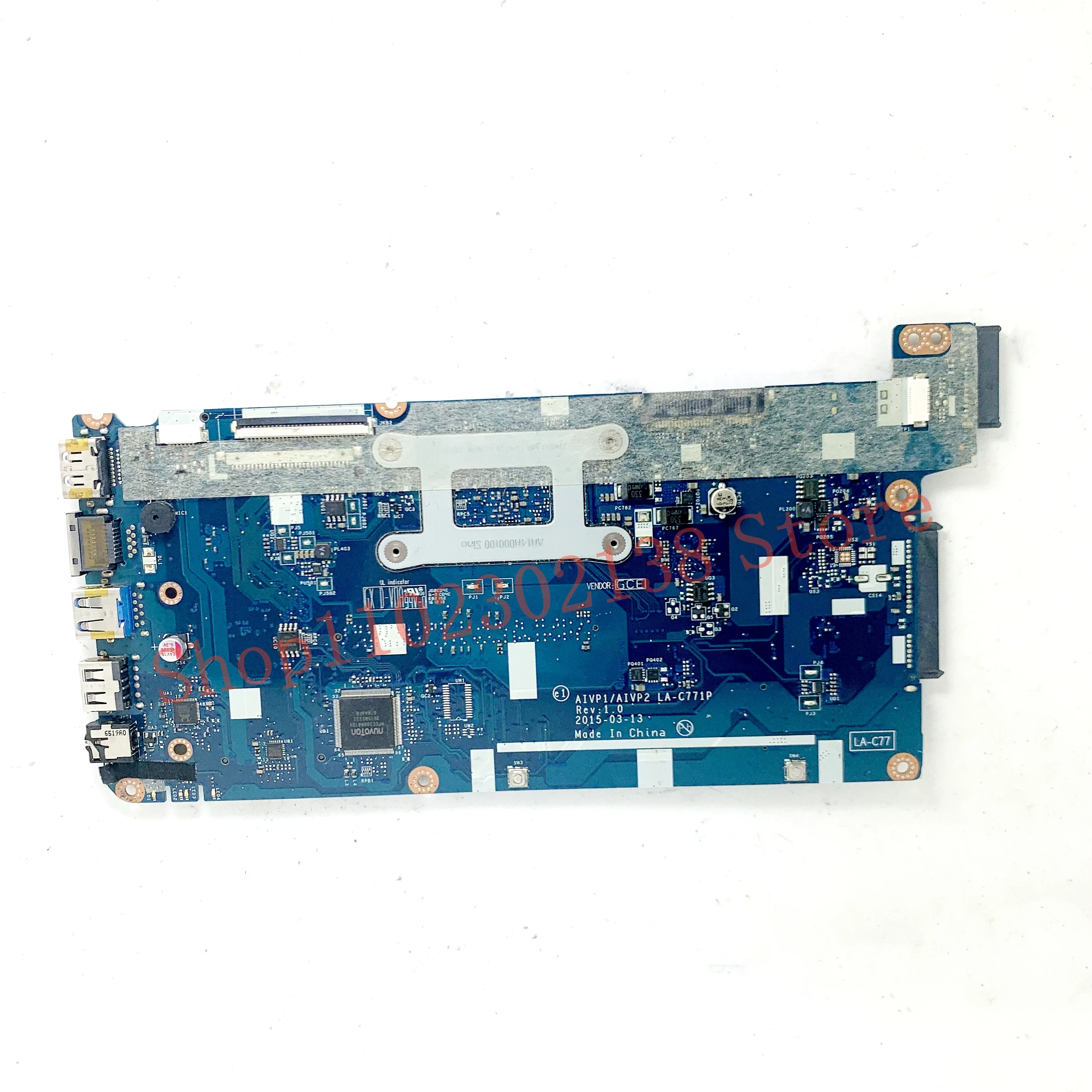 AIVP1/AIVP2 LA-C771P W/ SR1YW N3540 CPU Mainboard For Lenovo IdeaPad 100-15IBY Laptop Motherboard 5B20J30778 100% Full Tested OK