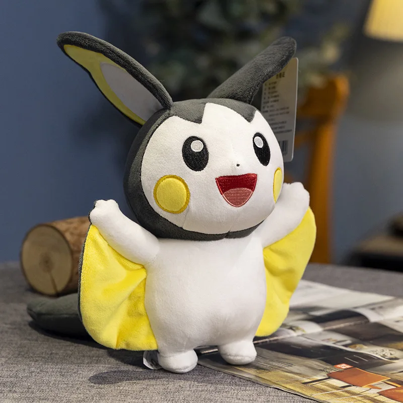 Pokemon Meowth Yamper juguetes de peluche Dedenne Emolga Anime dibujos animados muñecos de peluche suaves lindo perro gato gran regalo de cumpleaños para niños niñas