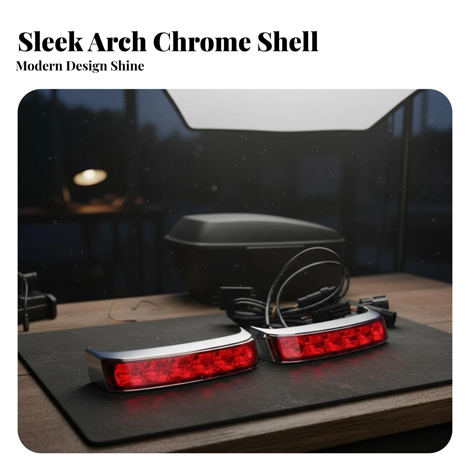 Motorcycle Tail Light All in One Function Super Bright LED Auxiliary Rear Signal Lamp for Two Wheeler Touring Ride