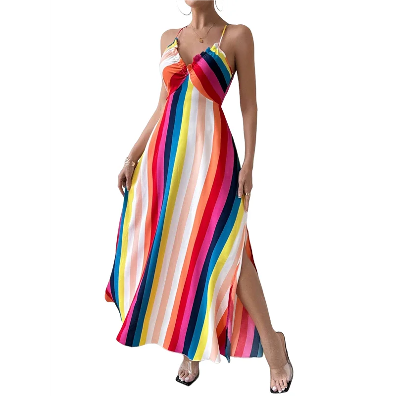 

Womens Spaghetti Strap Dress Summer Dresses Beach Cover Ups Casual Sundresses