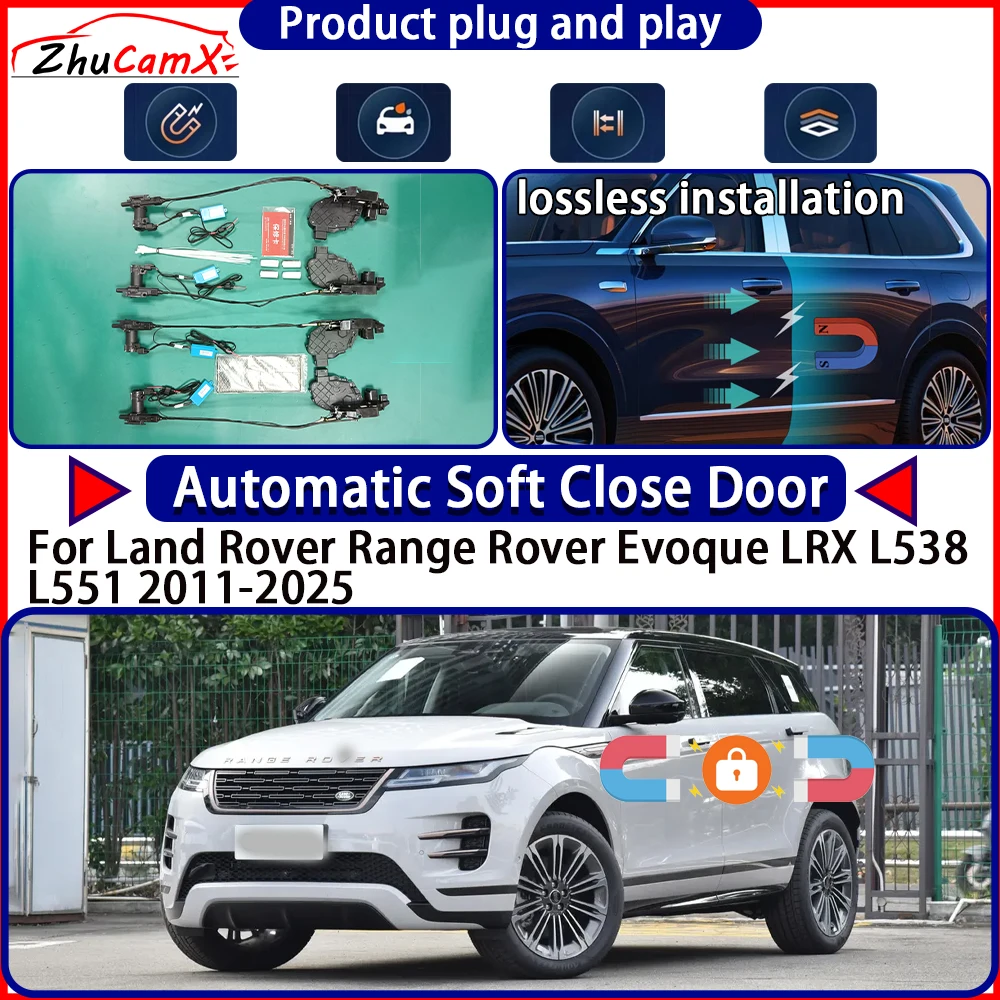 

Door Lock Actuator for Land Rover Range Rover Evoque LRX L538 L551 2011-2025 Soft Close Door Kit Power Latch System Auto Pull