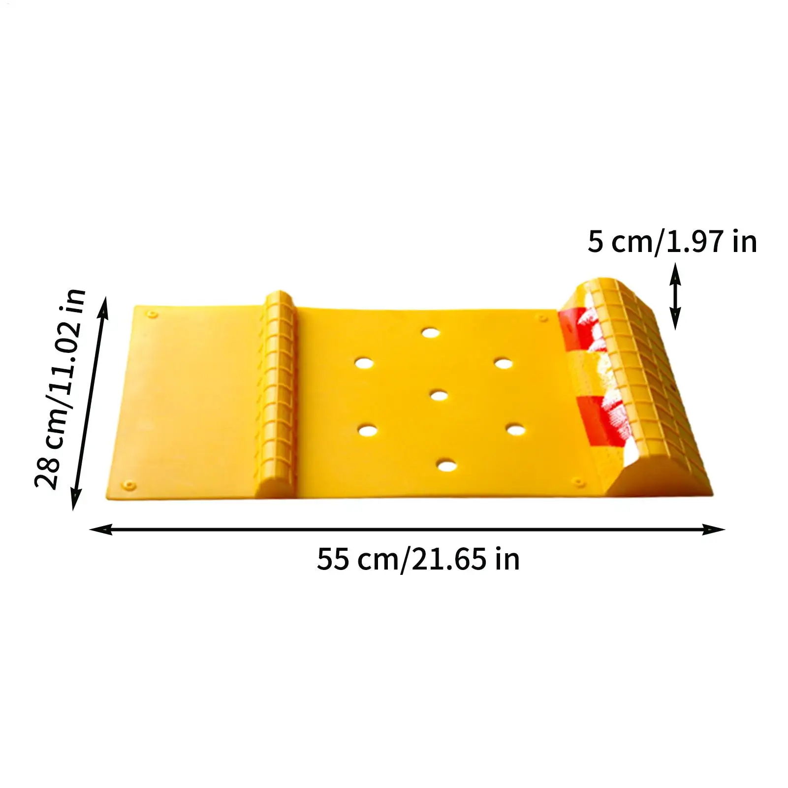 Parking Mat Car Stopper Parking Car Tire Stopper Mat For Garage Floor High Visibility Wheel Stabilizer Guides Stops For