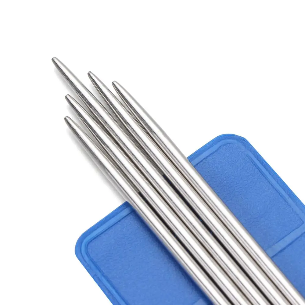5Pcs/set DIY Sewing Accessories Craft Set DIY Sweater Weave Knitting Tools Straight Knitting Needles Crochet Hooks Metal Crochet