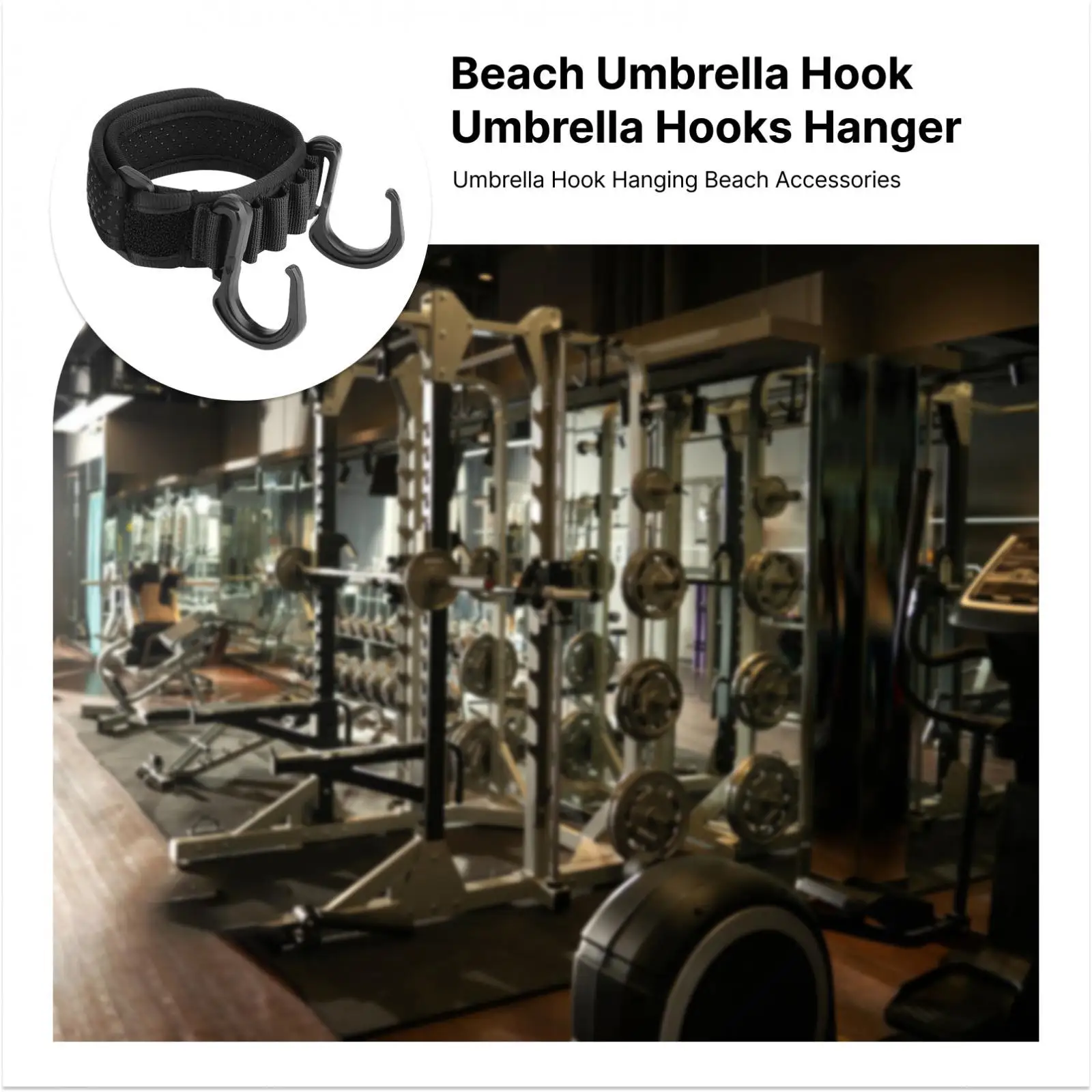 Beach Umbrella Hook Easy Install Double Prong Hanger Travel Essential for Beach Chair Shade or Camping Beach Umbrella Hook Easy Install Double Prong Hanger Travel Essential for Beach Chair Shade or Camping