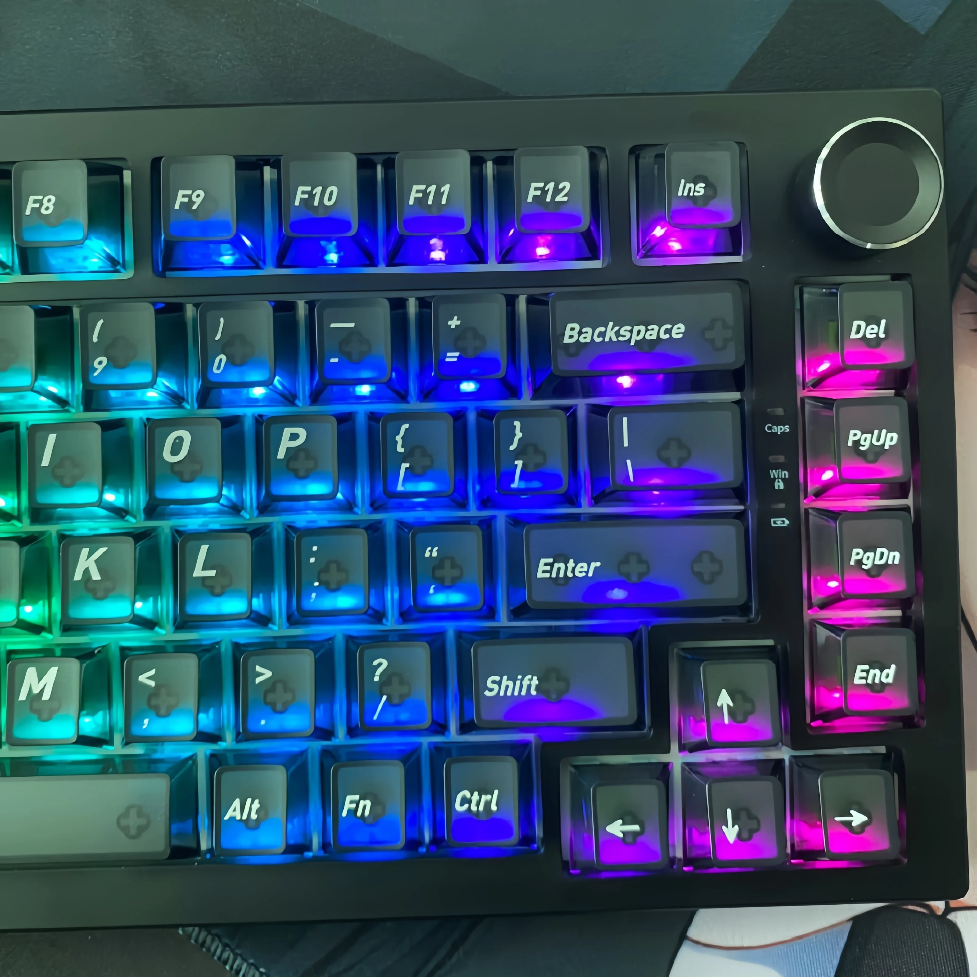 

118 Keys Fog Black Transparent PC Keycaps Double Shot Cherry Profile Key cap for Cherry Gateron MX Switches Mechanical Keyboard