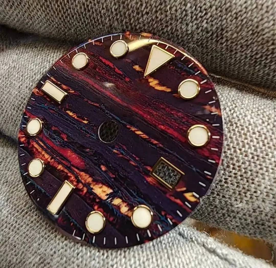 Substitute GMT new 126718 126715 tiger pattern watch dial compatible with 3285 movement