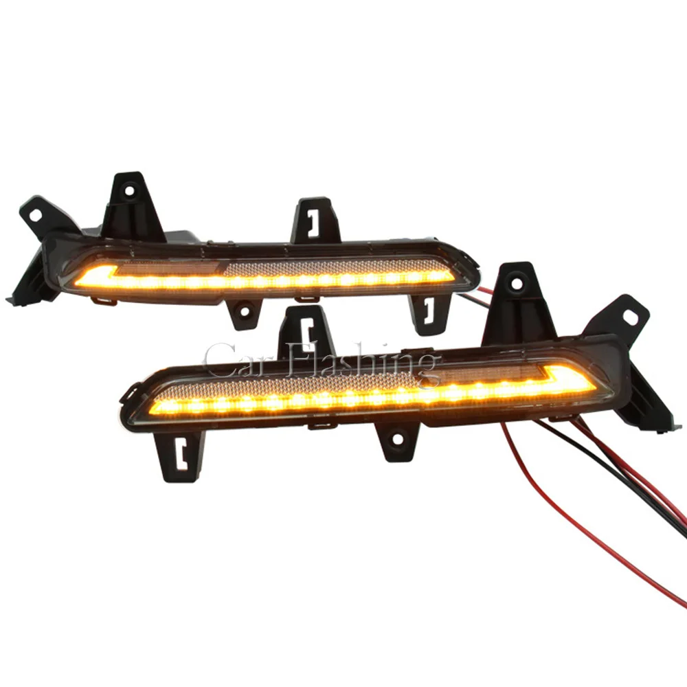 Para modelos Hyundai 20-23 Sonata, incluidos luces de parachoques trasero, luces antiniebla traseras LED, luces de flujo de agua de freno