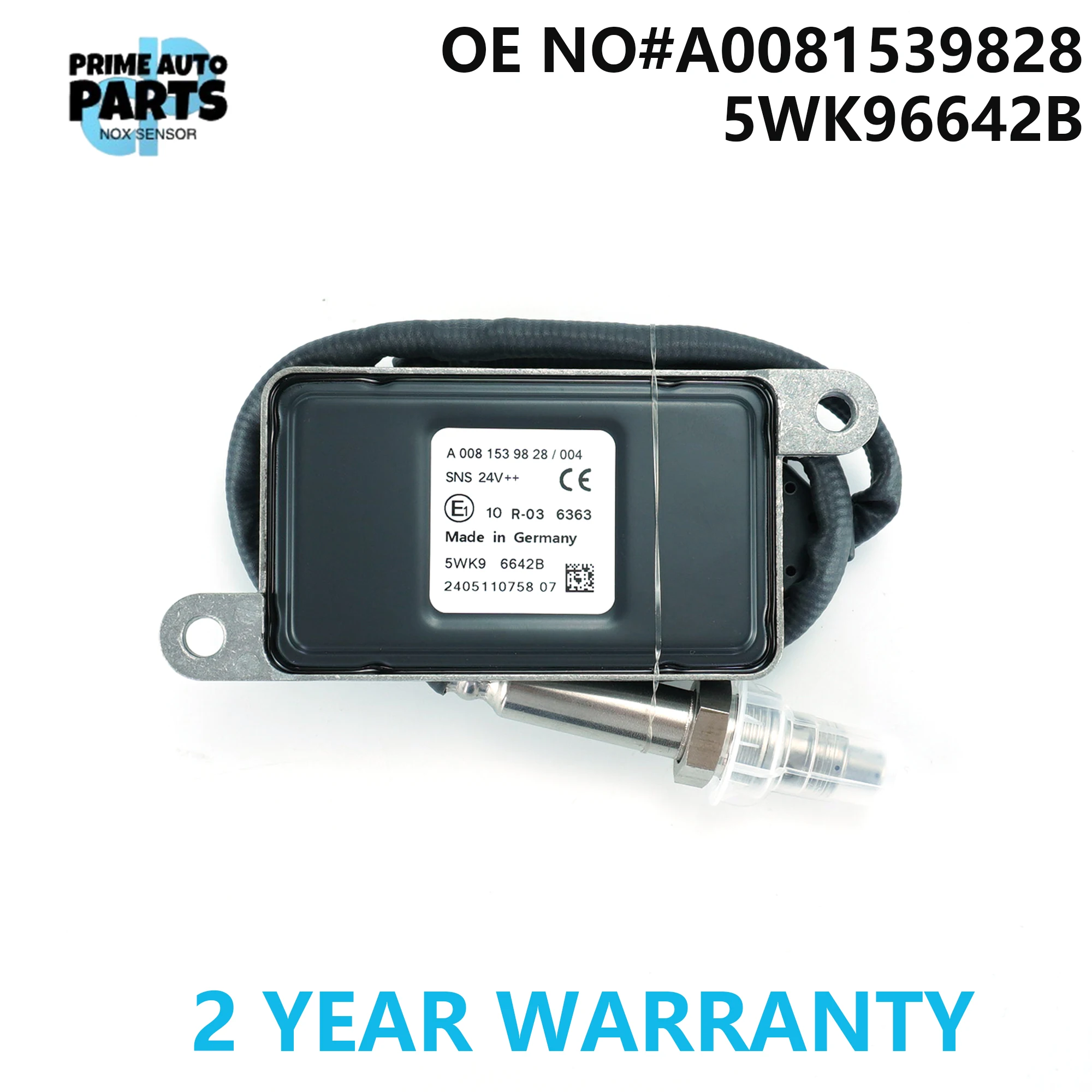 

A0081539828/004 5WK96642B New 24V Nitrogen Oxide Sensor For Mercedes-Benz Actros MP4 MP5 Arocs 0081539828 5WK9 6642B Nox Sensor
