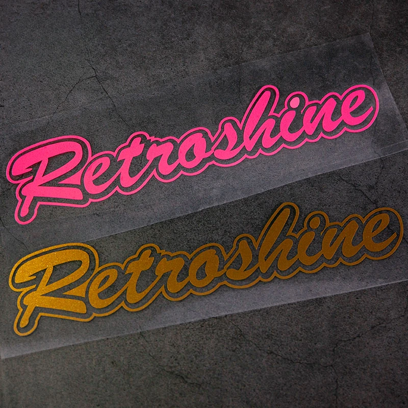 

1pc Retro Shine Letters Car Stickers Automobile Window DIY Auto Rear Windshield Decoration Waterproof Oilproof Vinyl Decals Trim