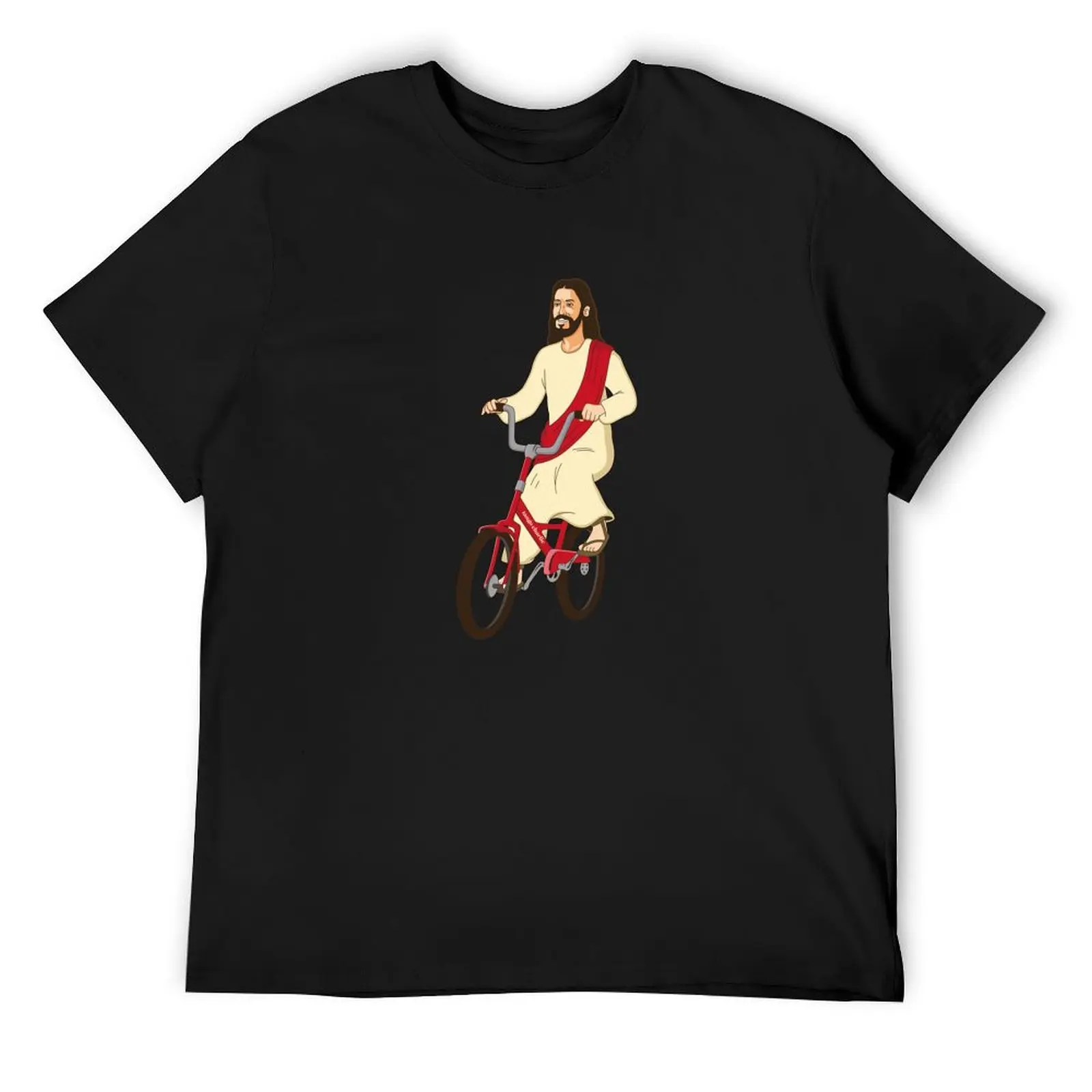 

Christ on a Bike - Funny Religious Lord Jesus Church Group Easter Gift T-Shirt oversized custom t shirt mens white t shirts