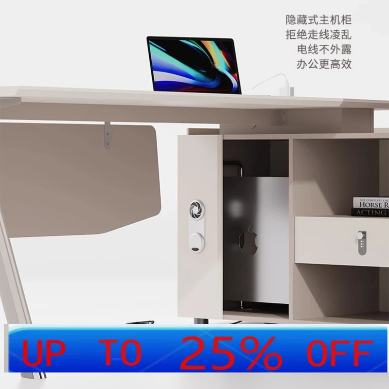 LH simple modern office desk and chair combination commercial furniture supervisor manager desk