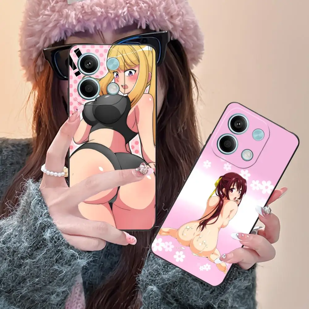 

Чехол для телефона Ecchi Girl Waifu для POCO M6 M5 M4 M3 X7 X6 X5 X4 X3 F6 F5 F4 Pro GT 5G с цветной печатью, защитный роскошный смартфон