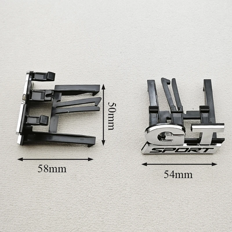 ثلاثية الأبعاد ABS شعار GT الرياضة سيارة الجبهة مصبغة شارة شعار ملصق ل Volkswagen VW Polo 4 5 6 جولف MK4 - MK8 باسات توران اكسسوارات