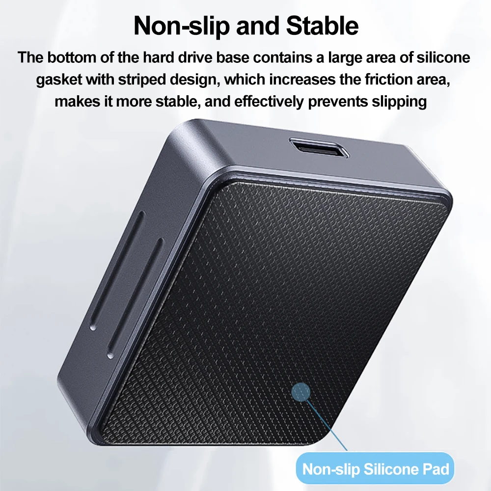 M2 NVMe Protocol SSD Enclosure Docking Station 10Gbps USB 3.1 External M.2 Vertical direct insertion SSD Base SD2.0 Card Reader