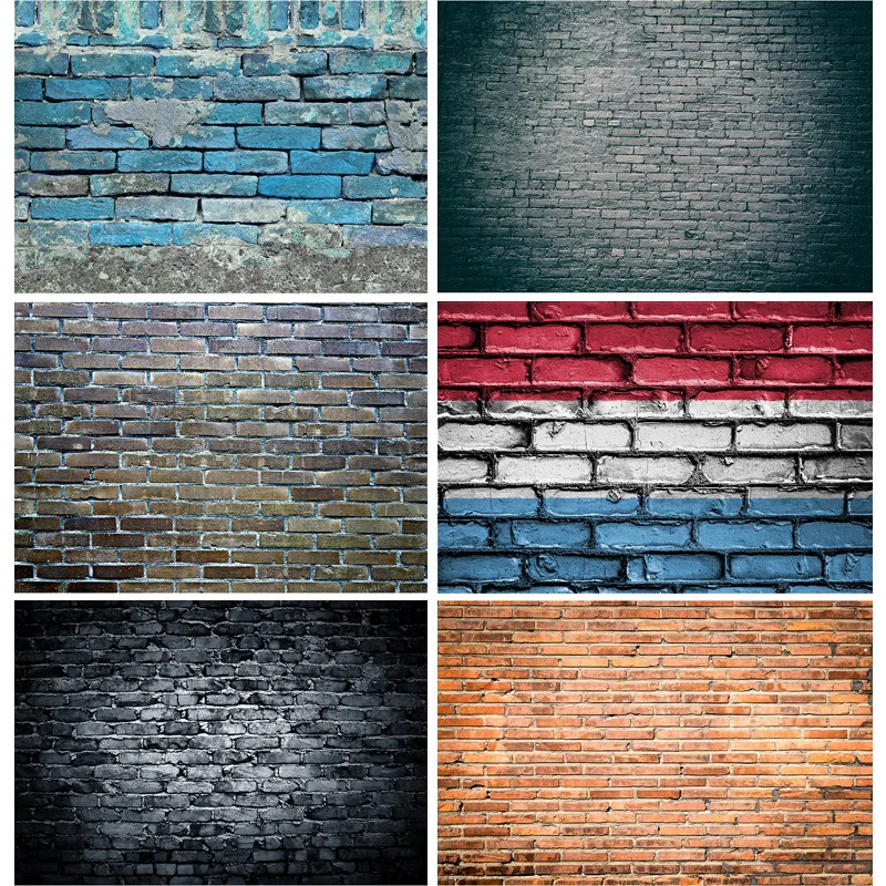 Vinyl Custom Vintage Brick Wall Theme Photography Backdrops portrait Photo Background Studio Prop 21817 TEX-02