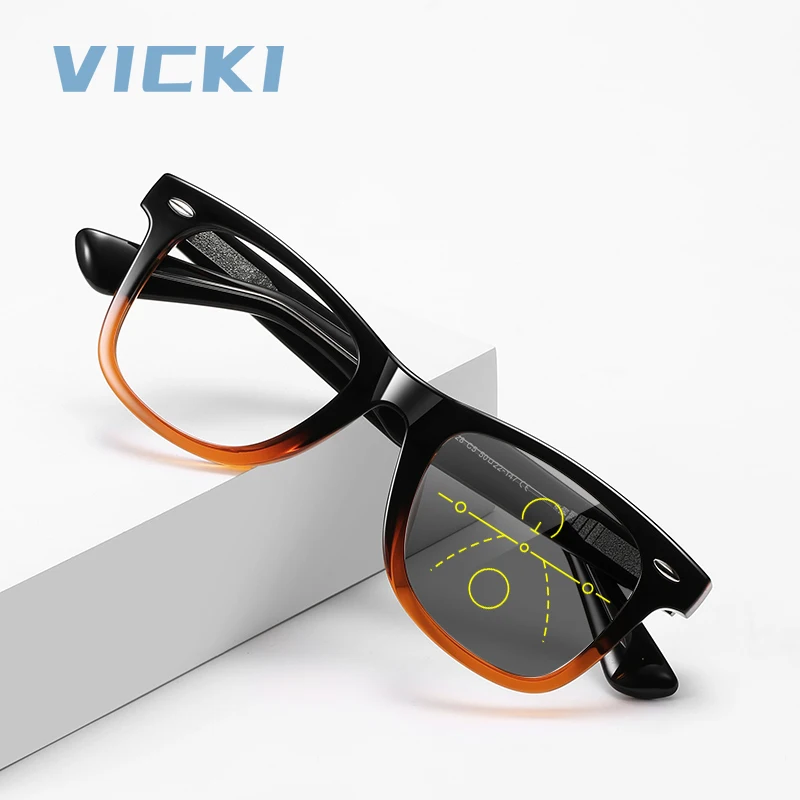 

VICKI Anti-blue Light Fashionable Retro Glasses. Women Can Customize Prescription Multifocal Glasses in Multiple Colors LS028