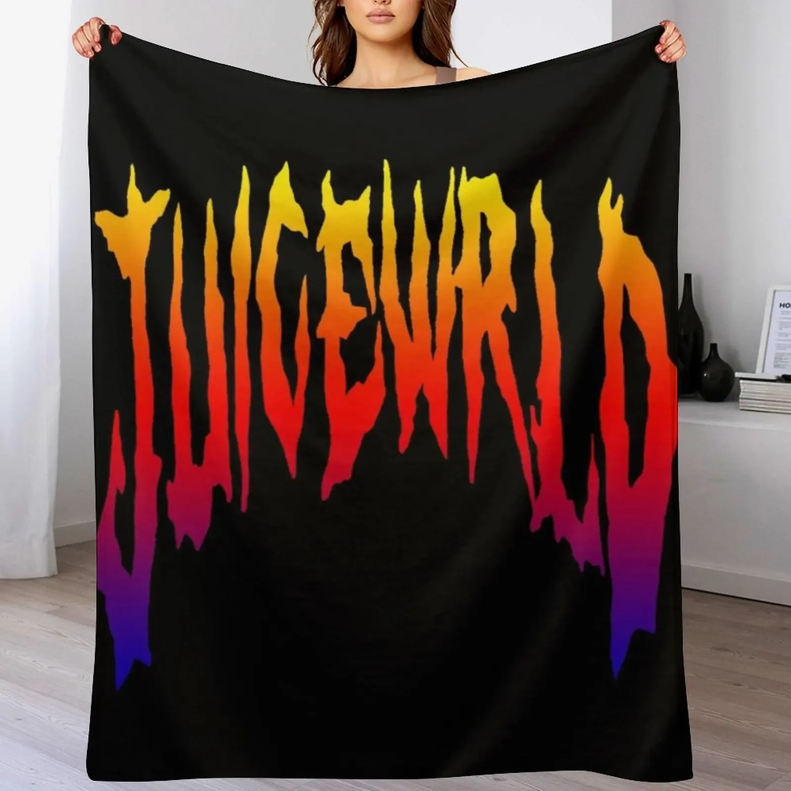 blend color Throw Blanket Fuzzy Plush Throw Blanket for Sofa Chair