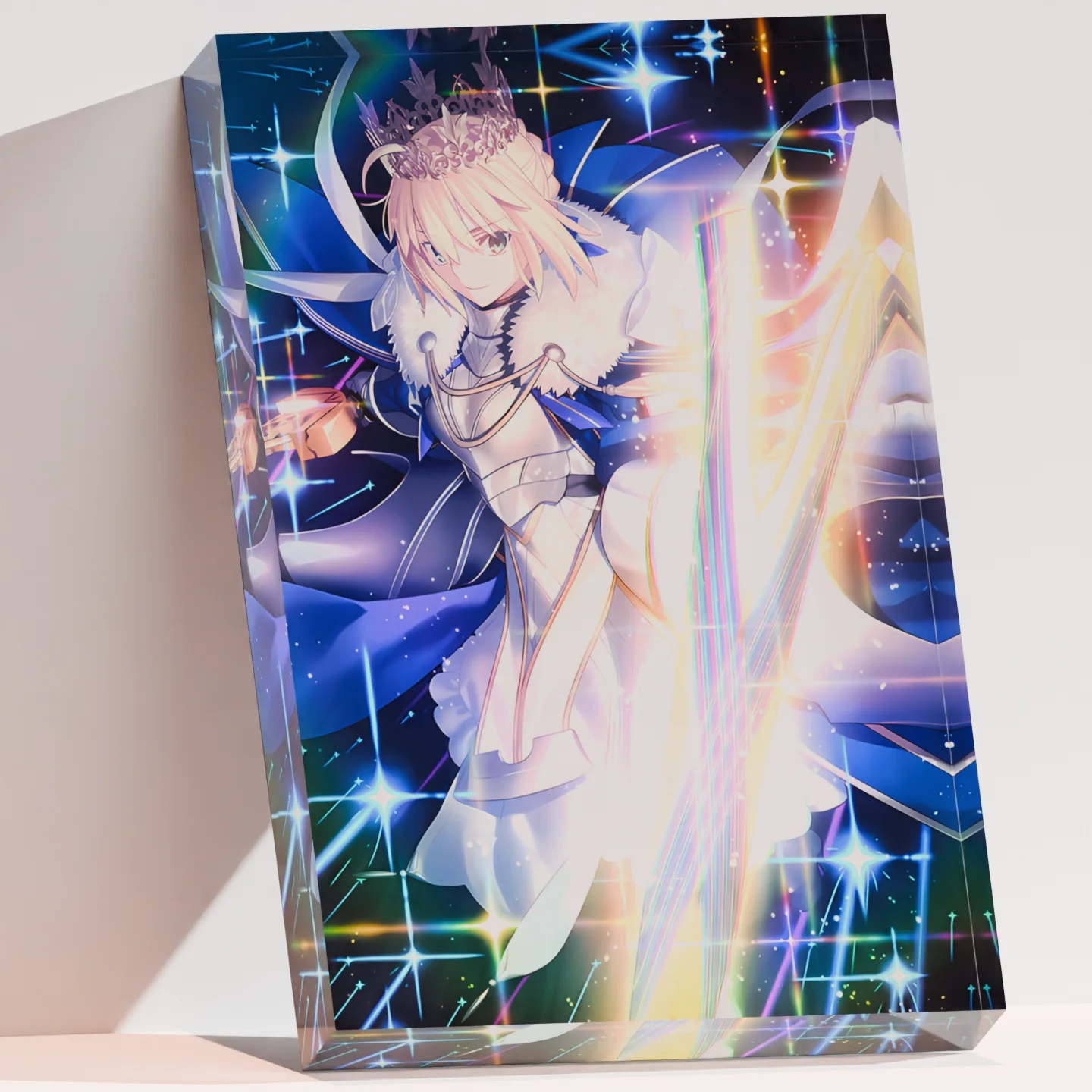 

Custom 3D Acrylic Crystal Block Fate Grand Order FGO Lord Logres Figure Stand Cubo Holografico Print Your Image Fan Collection