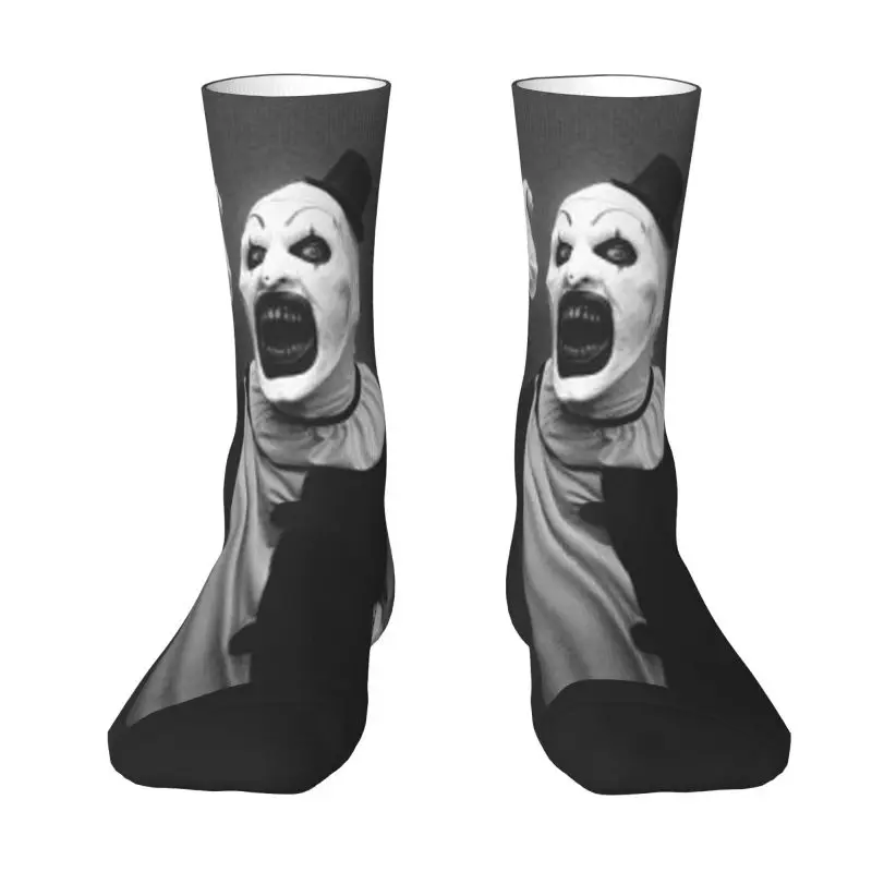 

Halloween Movie Terrifier Men's Crew Socks Unisex Cute Horror Clown Spring Summer Autumn Winter Dress Socks