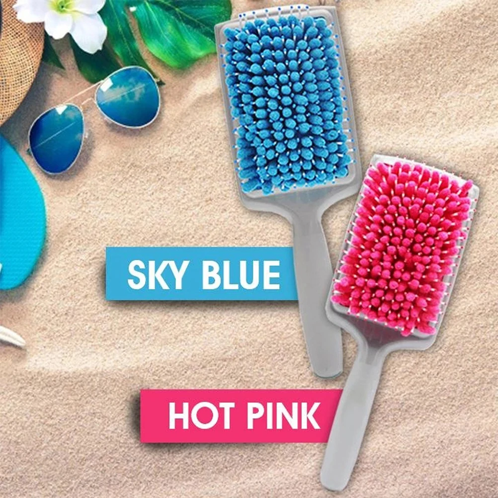 

Absorbent Hair Comb Ergonomic Design Lightweight Detangling Quick Dry Paddle Hair Brush for Women Paddle Brush