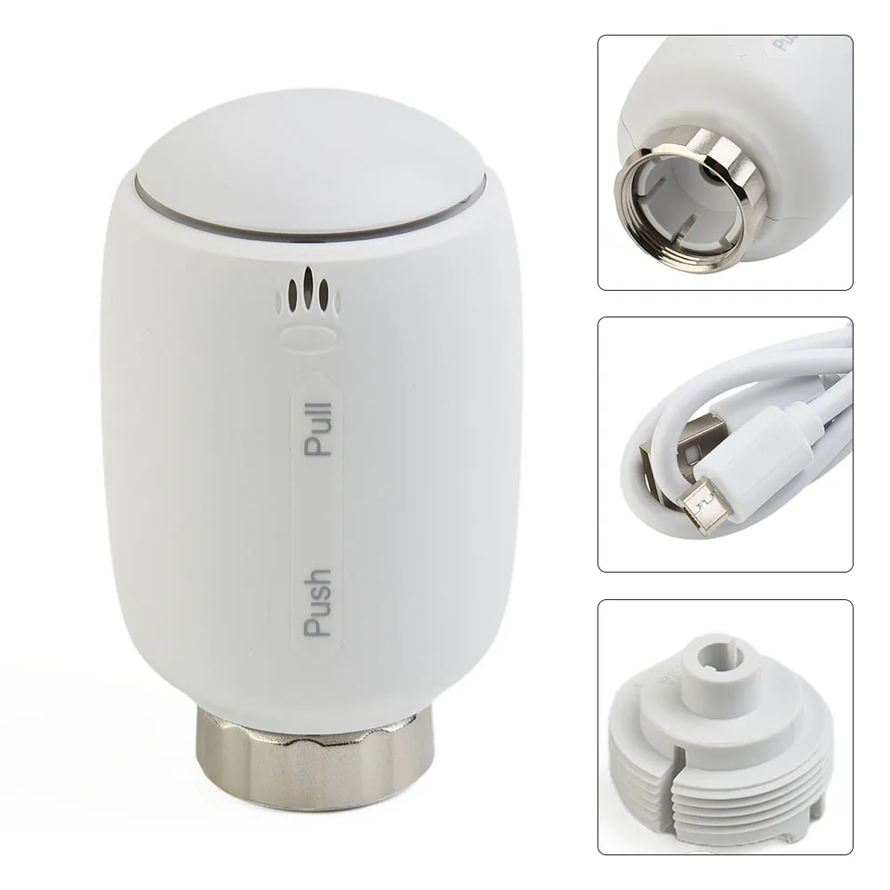 

Smart Radiator Valve Mobile Phone APP Controls Smart Temperature Controller Applicable To All Common Radiator Valves