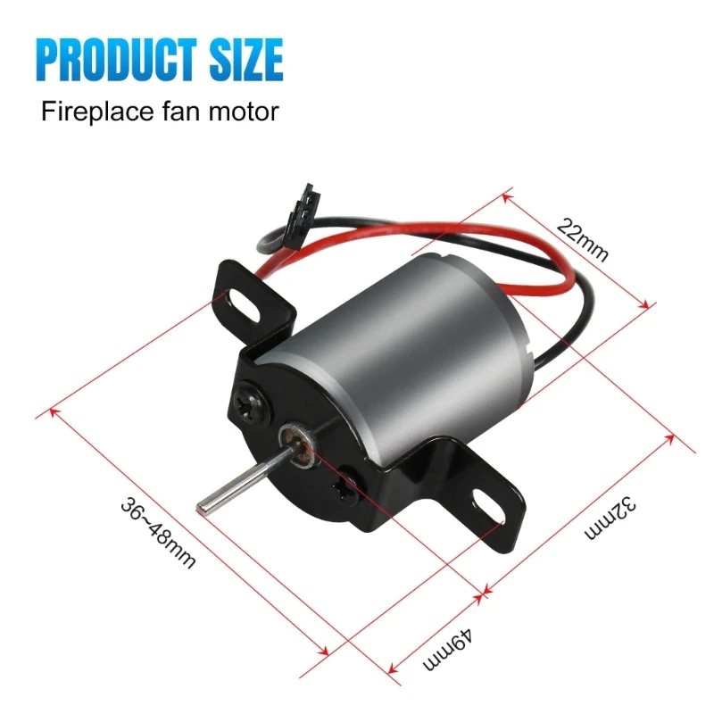 Heat-Powered Stove Fan Motor FireplacesElectric Motor for Wood Burners Universal FireplacesFan Replacement Generator Dropship