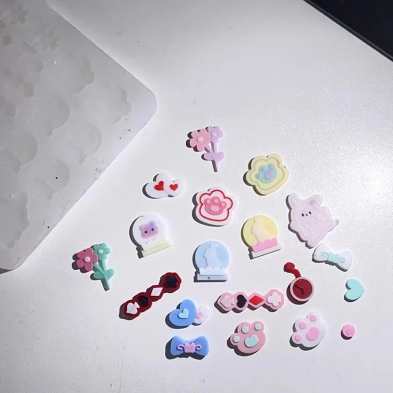 Corazón Shaker Filler Epoxy Resina Molde Accesorio Relleno Molde Silicona