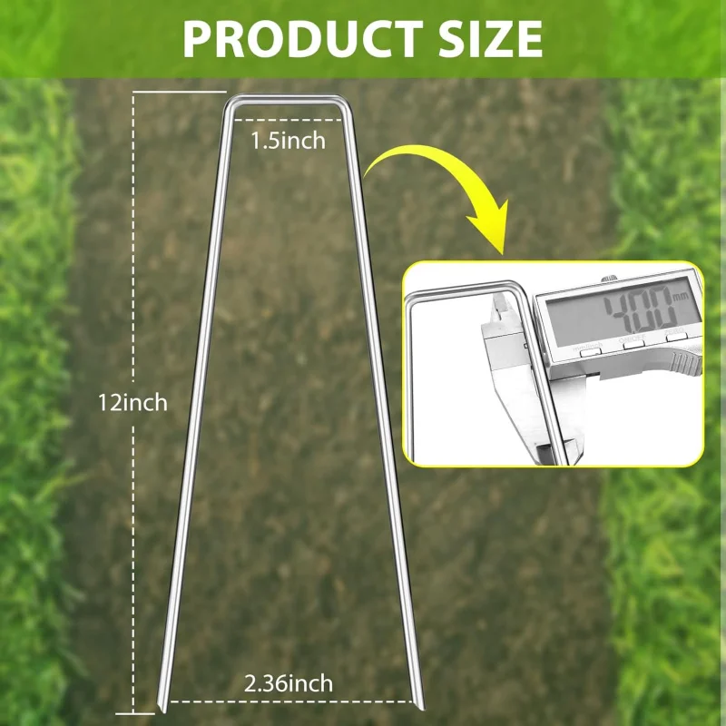 Garden irrigation pipe landscape supportUModel pile10-15cm 50-100pcs Weed barrier fixing stakes