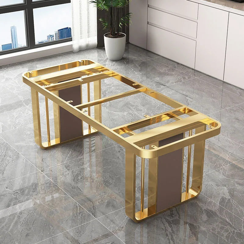 stainless steel legs table feet table frame bracket is now made of marble rock slab dining table tabl