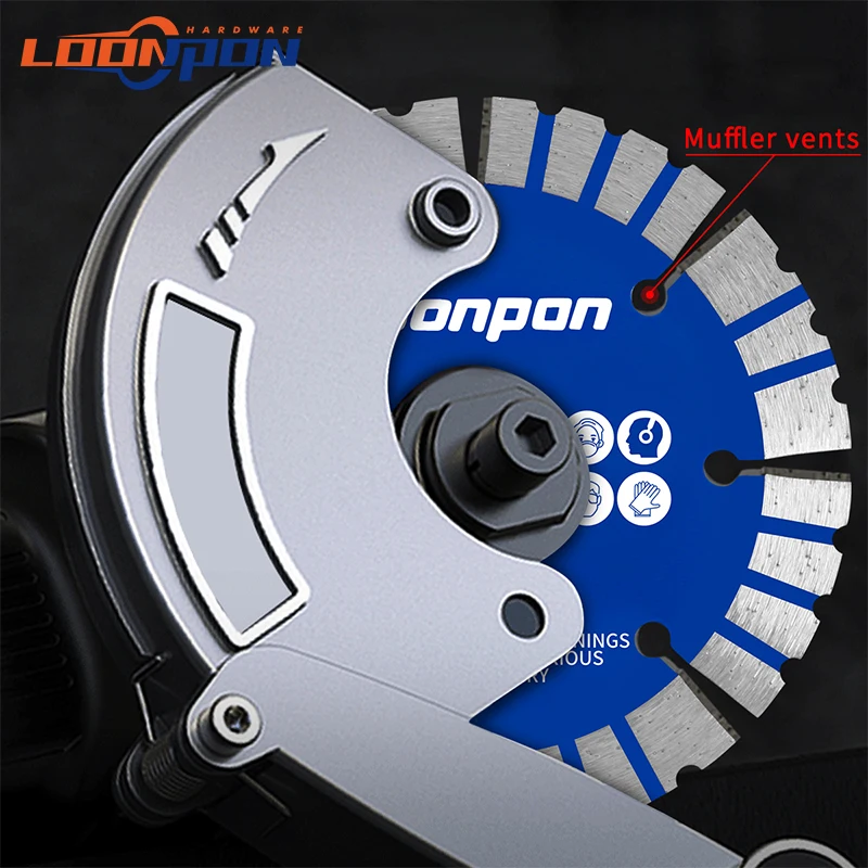 Loonpon Lưỡi Kim Cương 125Mm Lưỡi Cưa Đá Đĩa Cắt Bánh Lưỡi Cắt Khô Cắt Đá Hoa Cương Đá Cẩm Thạch Bê Tông Gạch khối