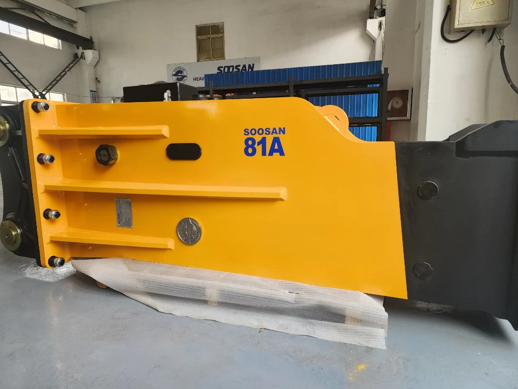 مطرقة صخرية كسارة هيدروليكية مع شحم أوتوماتيكي