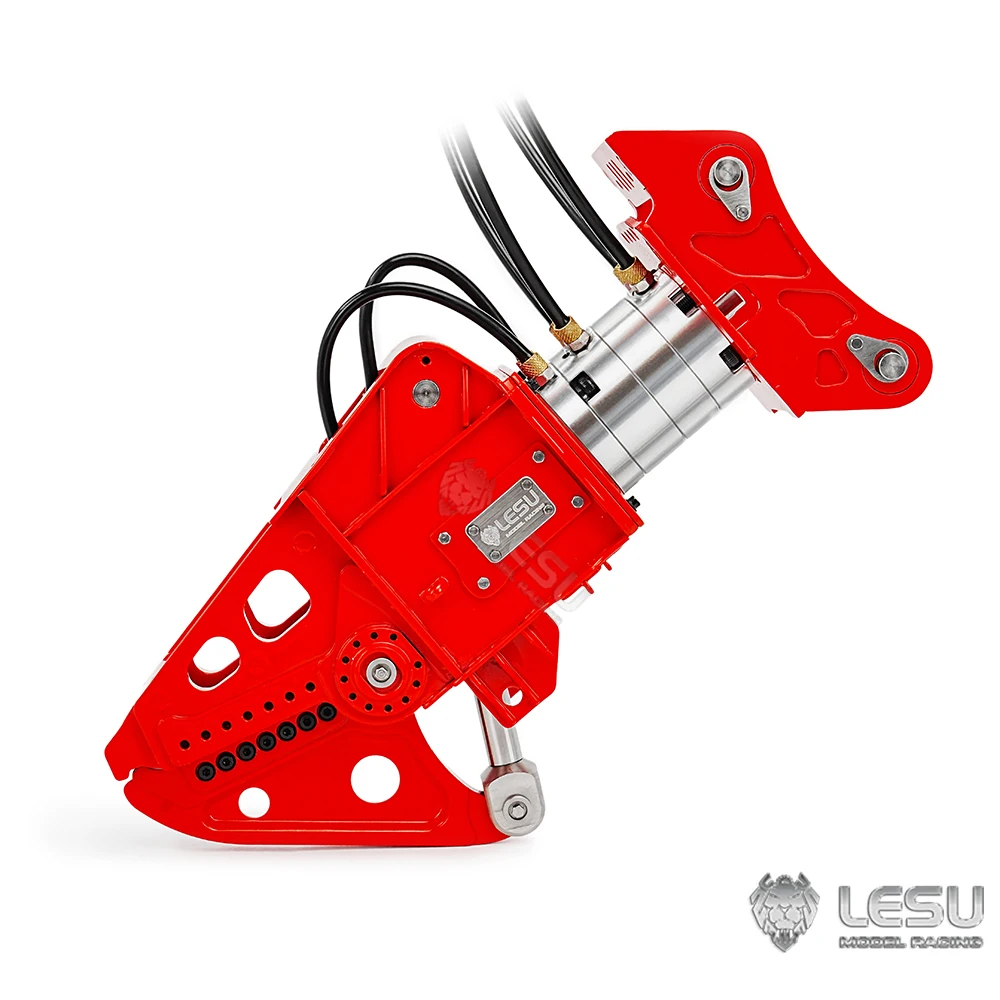 1/14 حفارة هيدروليكية LESU RC 270 ° مشبك القص المعدني القابل للدوران AT-C0053 لحفار التحكم عن بعد Aoue ET35 B0006