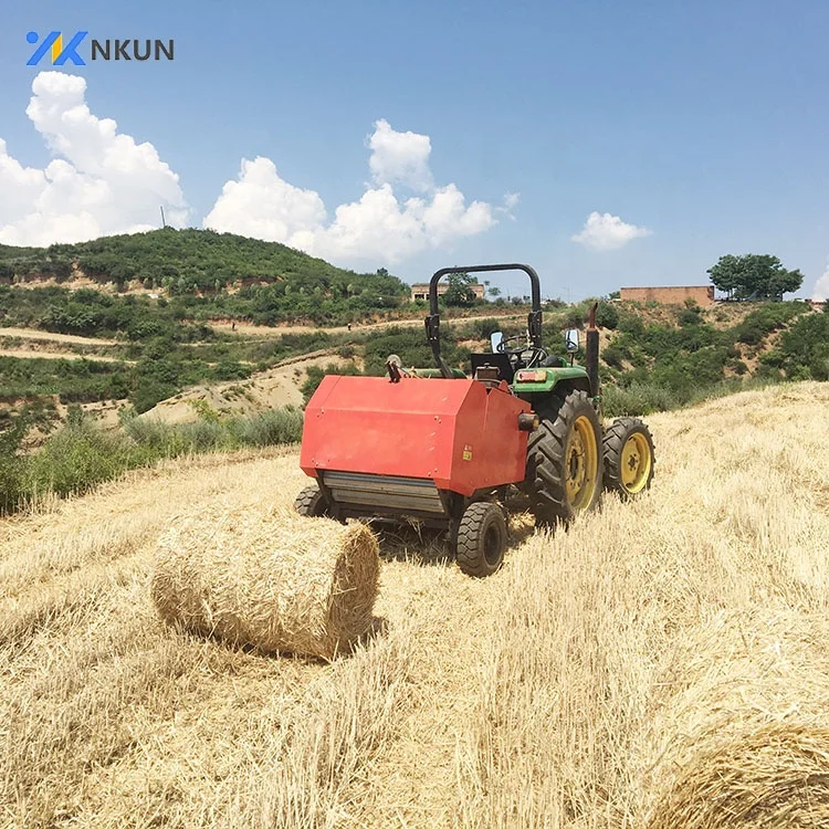12.5 Hot Sell Alfafa Walk Behind Tractor Mounted Mini Straw Collector And Round…