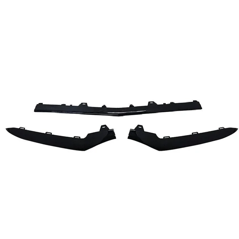 3pcs/set Car Front Bumper Lip Spoiler Splitters for Mercedes Benz W212 E200 E250 E300 E350 2014-2016 (Sport Models)