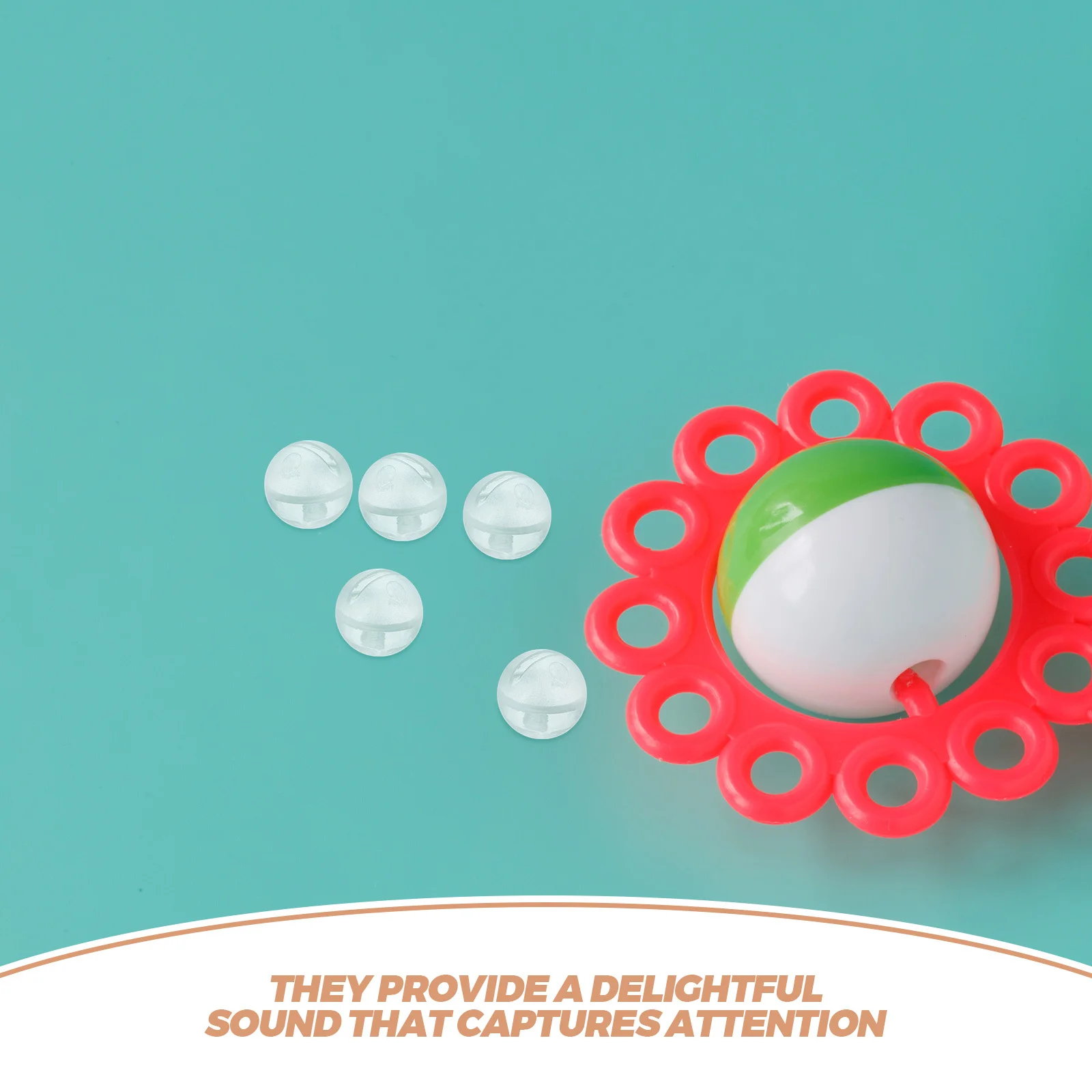 30 Stück Geräusch-Einsätze für Baby-Rasselboxen Stimulierende Geräuschmacher DIY Bastelmaterial Sicherer Kunststoff Sensorisches Spielzeug