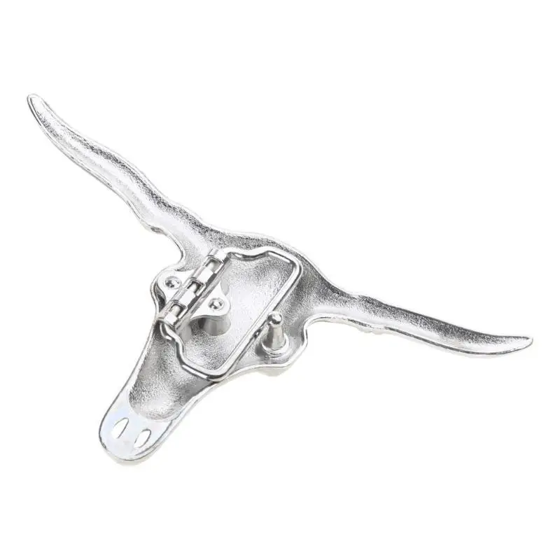 652F الإبداعية الثور الجمجمة شكل مشبك حزام DIY مكونات الغربية الثقيلة روك نمط حزام من المعدن مشبك للكبار للجنسين #1