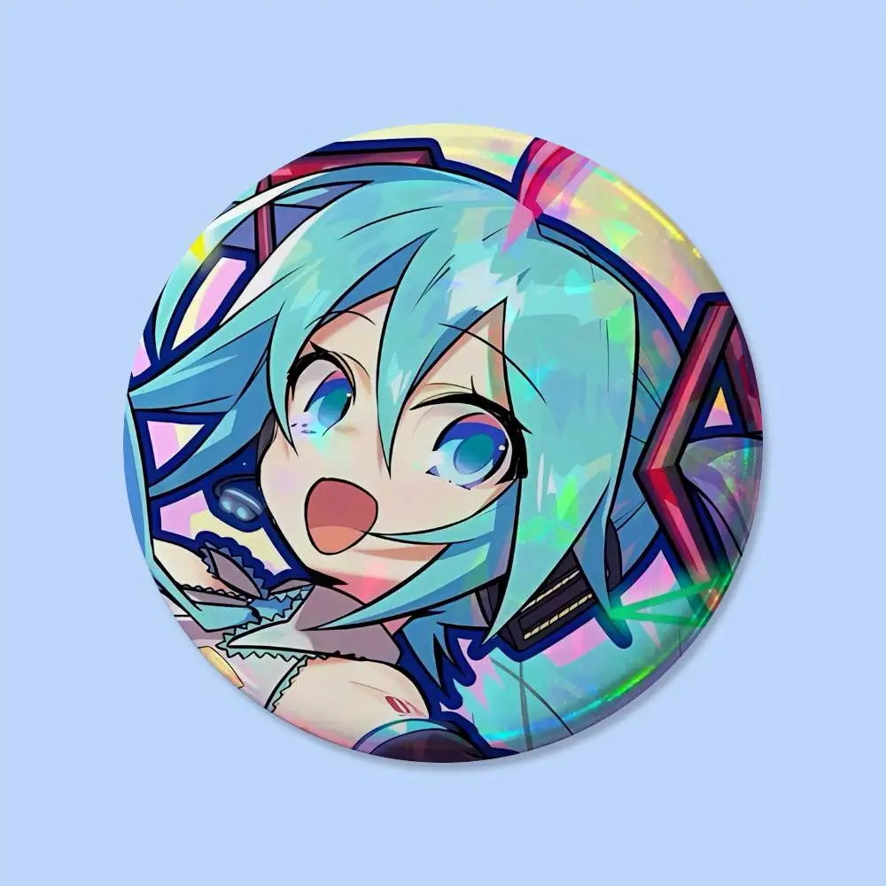 Niedliche M-Miku Kawaii Anstecknadeln Runde Kreative Broschen Taschen-Deko-Accessoires für Fans und Freunde Geschenke – Detail 8