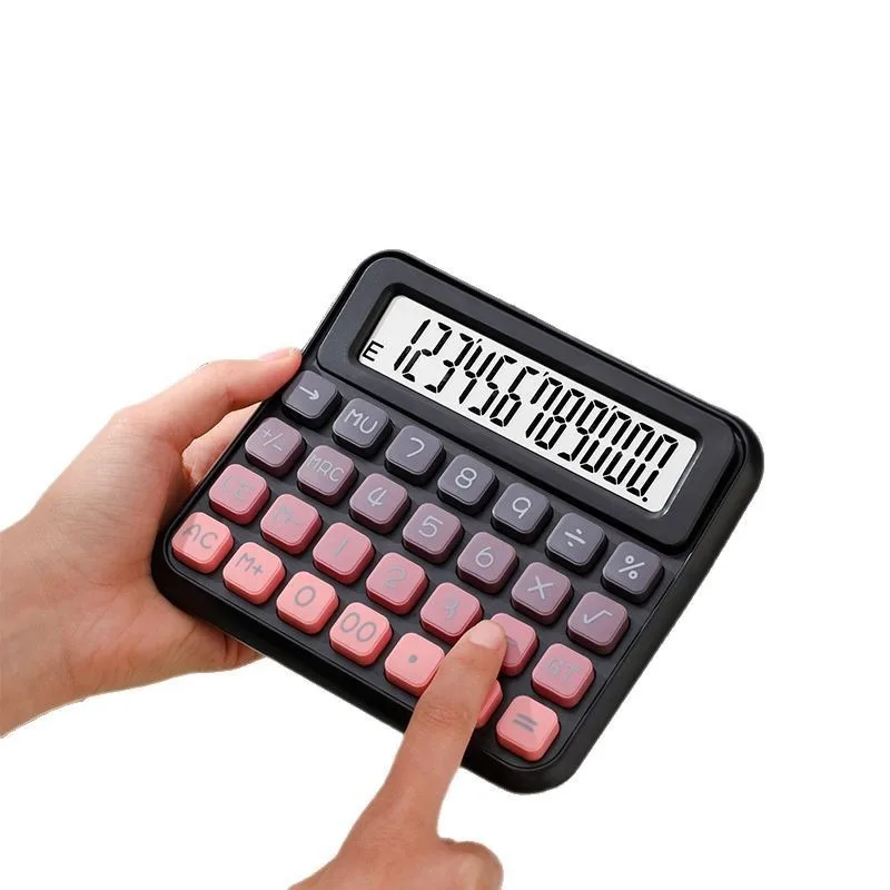 Cube Sugar Voice Calculator with Tilted Keyboard, for Financial & Office Use, High-Aesthetic Design, Suitable for Students