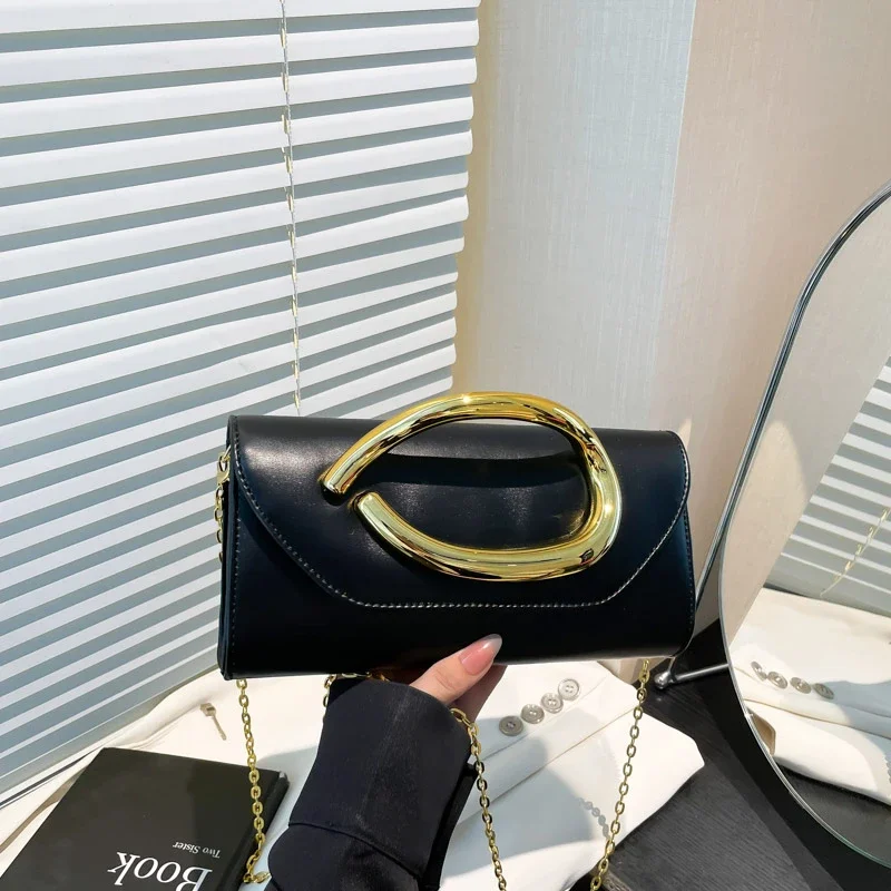 

Вневременная женская сумка через плечо из натуральной кожи, элегантный дизайн с регулируемой длиной от известного дизайнера