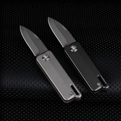 Titanium Alloy Mini EDC Knife Camping Equipment Unboxing Mini Knife Keychain Hanging Outdoor Multi Tools Knife pocket knife