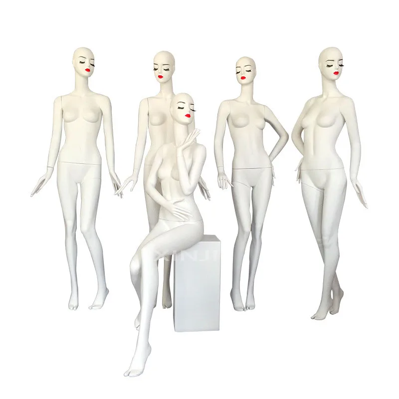 Fashion Posture Female Model Full Body Female Mannequin Fiberglass Customized