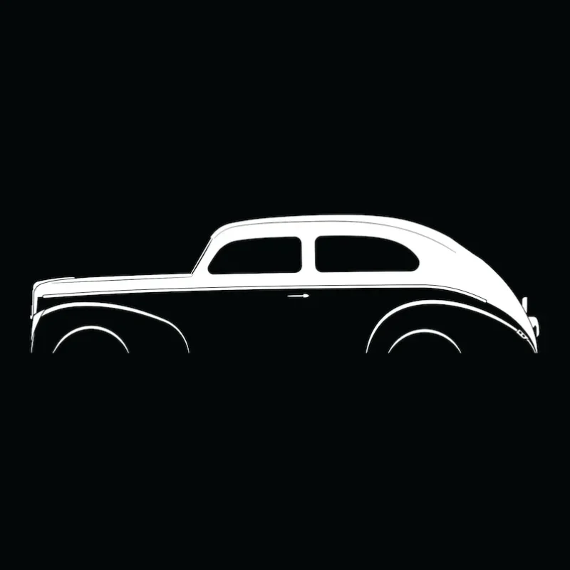 

Deluxe Tudor Sedan (1940) Silhouette 2024 Men T Shirt Casual Racing Car fans Logo Enthusiast T-shirt Graphic Summer Short Sleeve