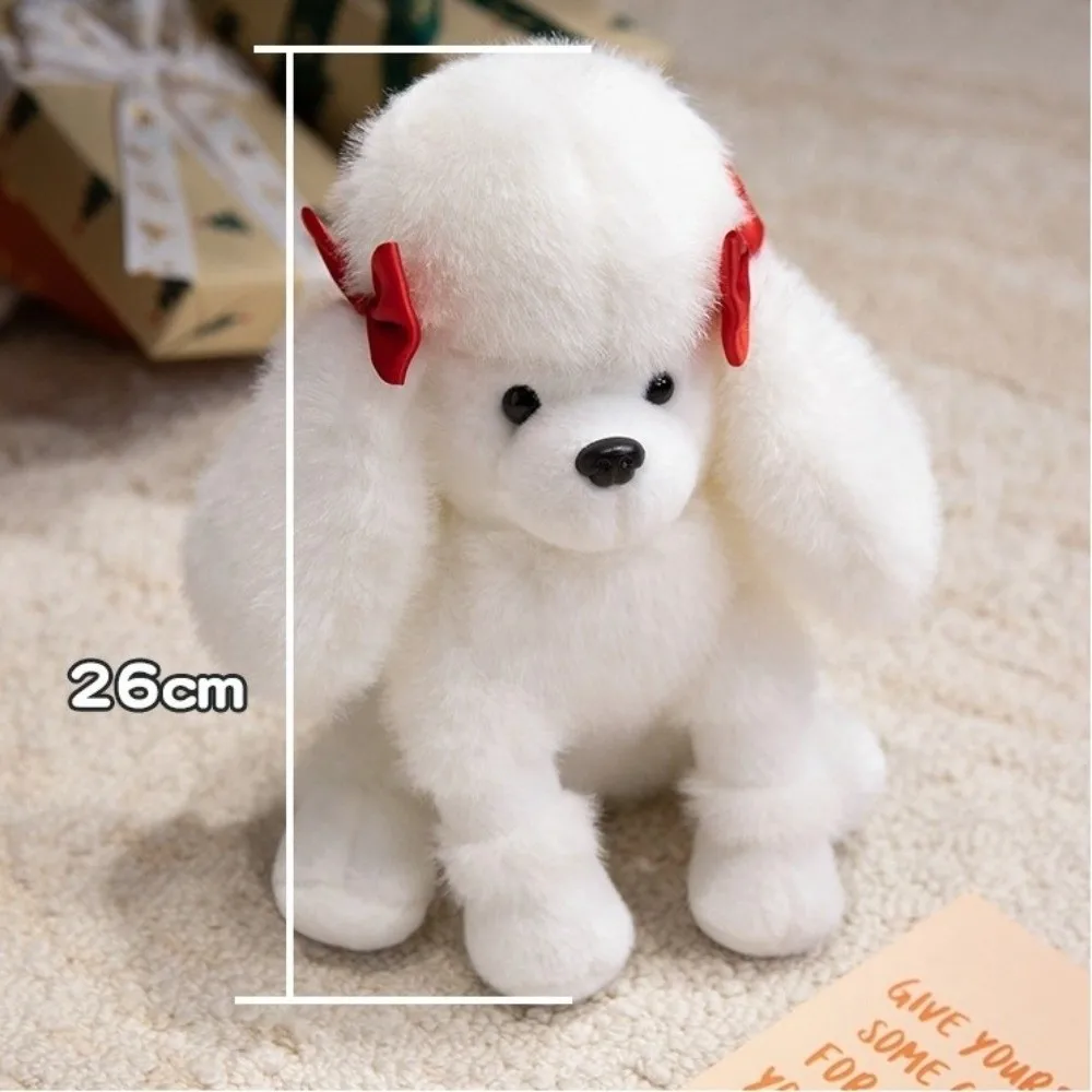 Cute Simulation Pug Poodle Puppy Plush Toys Room Decor Children Birthday Gift Stuffed Doggy Sitting Dog Doll