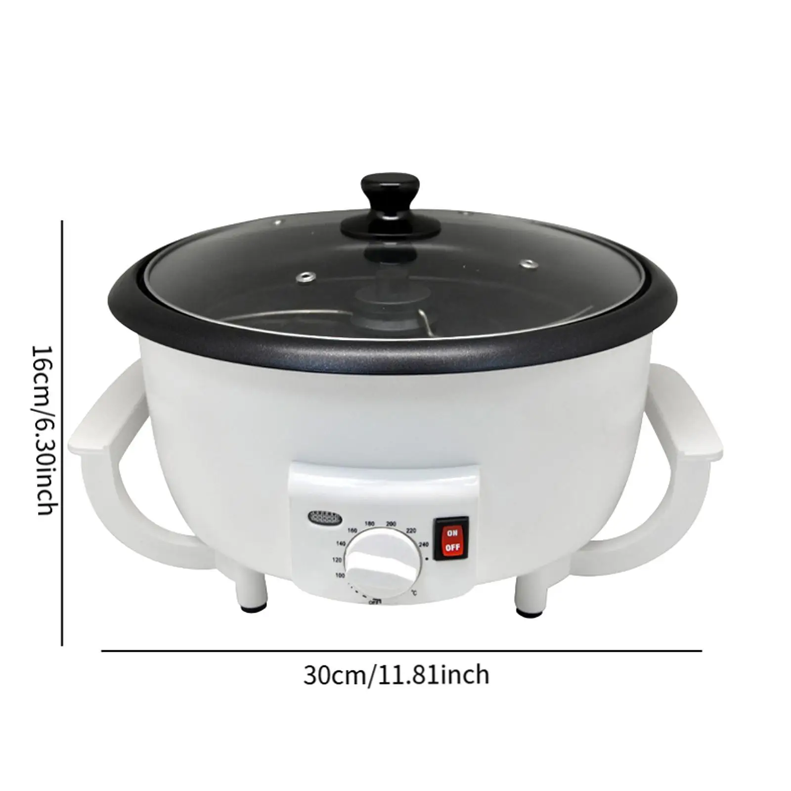 Электрическая жаровня кофейных зерен для начинающих с антипригарным покрытием для арахиса, домашних сухофруктов