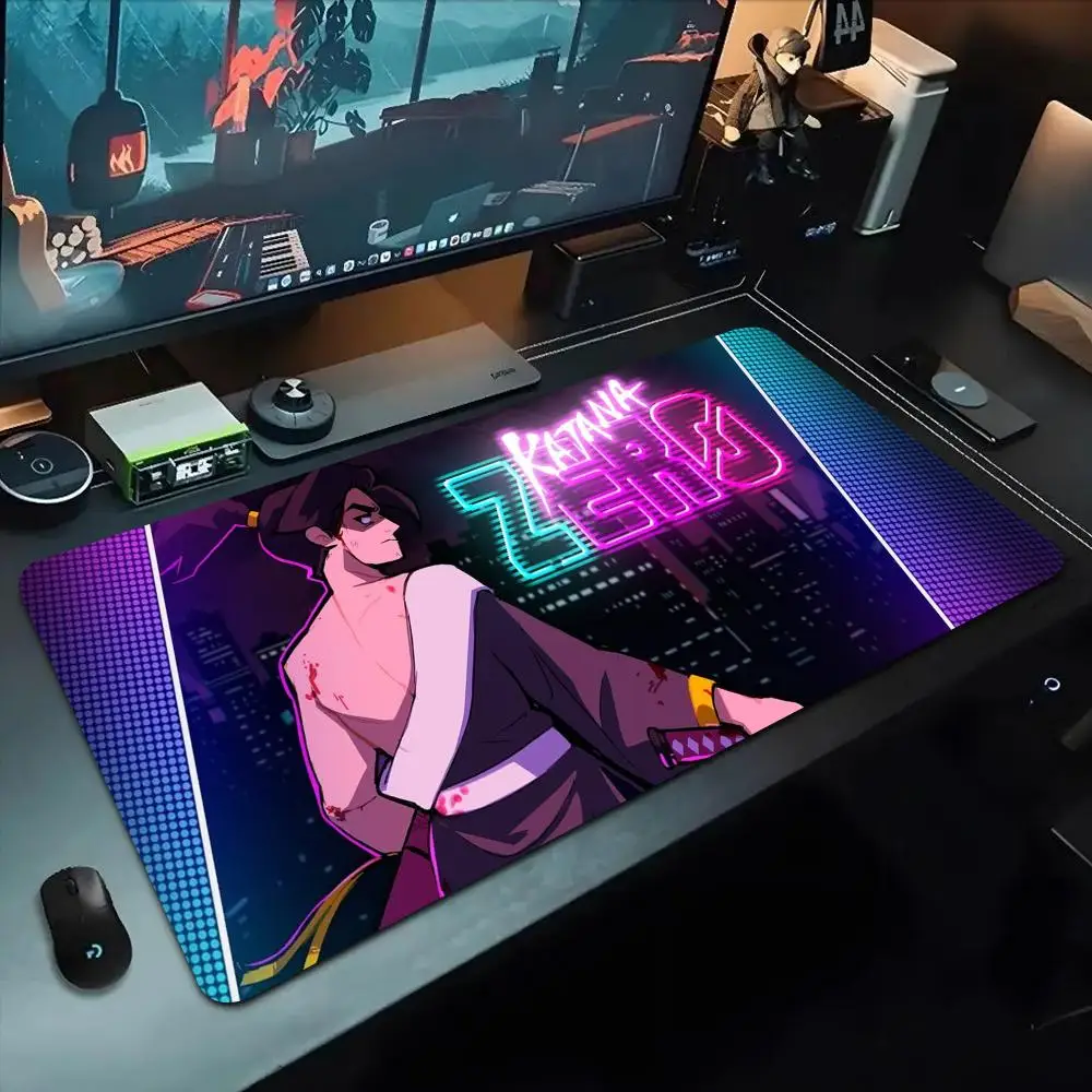 

Коврик для мыши katana zero 500X1000 мм, большой игровой коврик для мыши Gamer XL, резиновый коврик для клавиатуры отаку, коврик для ноутбука, стола