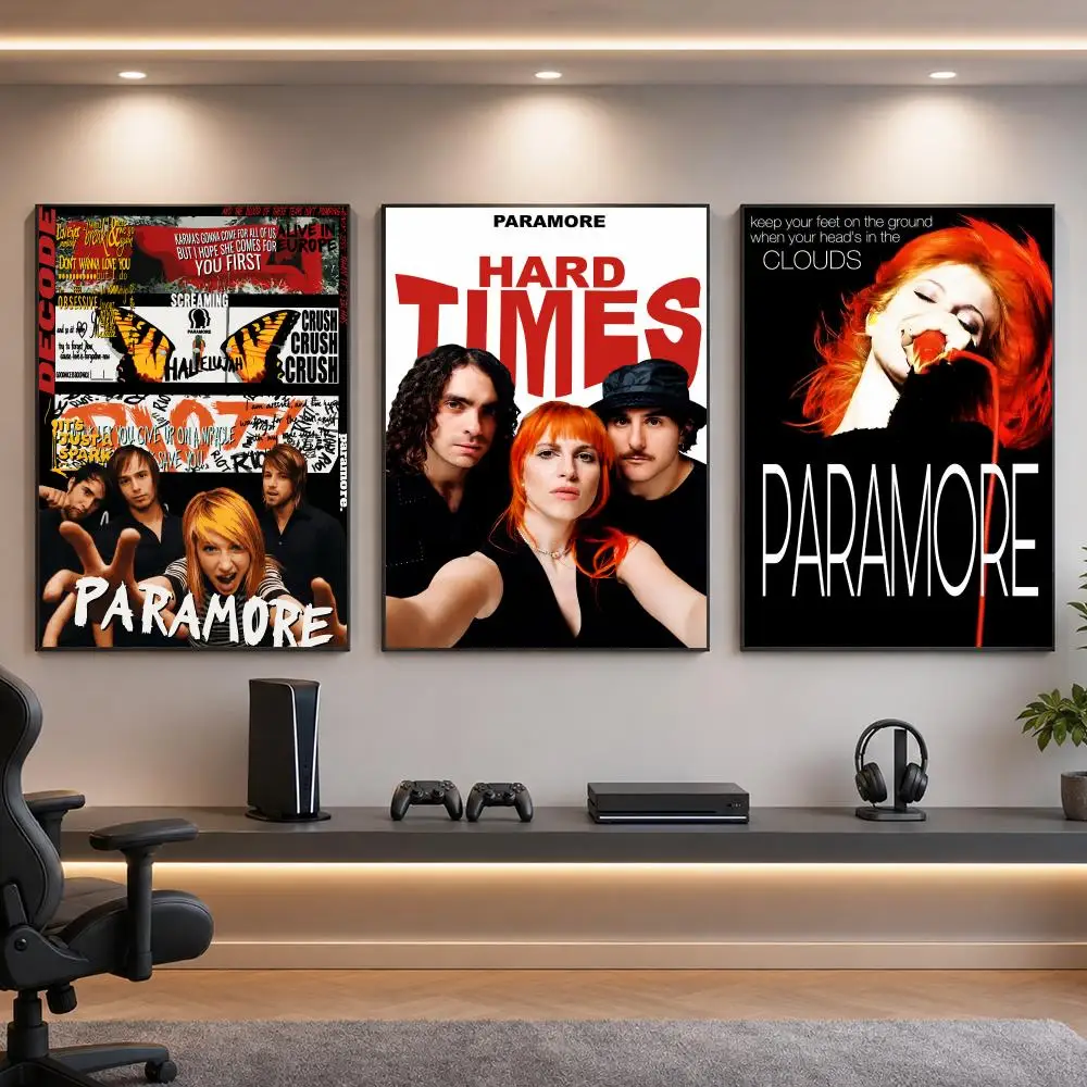 Band P-Paramore Pop Punk Poster HD Removable Wall Art Gift Bedroom Lounge Dorm Office Gaming Cafe Bars