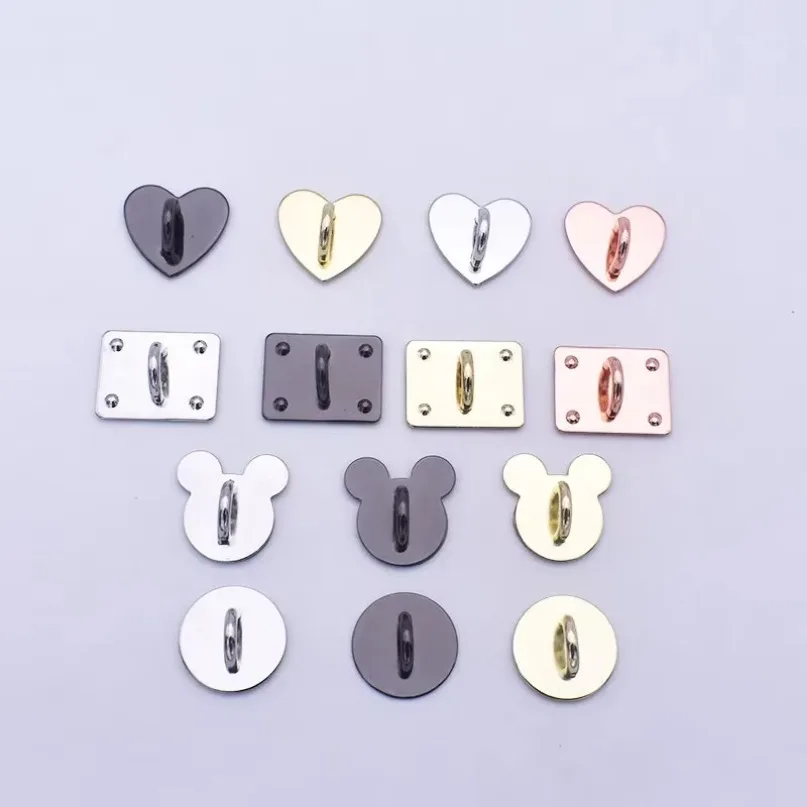 1PC MIni Creative Heart-shaped Mobile Phone Holder Finger Ring Stand Hook Buckle Phone Case DIY Accessories Supplies Party Gifts image 4